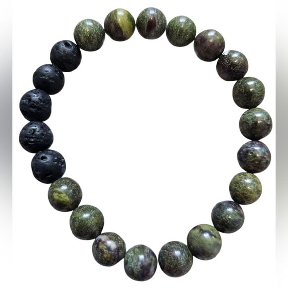 Reiki Bivei Natural Gem Healing Crystals 8mm Stretch Braclets, lot of 5. NEW! - Picture 4 of 6
